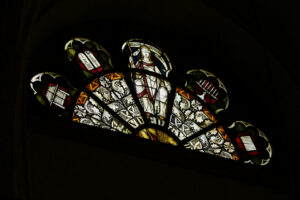 Kirchenfenster Synagoga, St. Elisabeth, Warburg (Rimbeck)