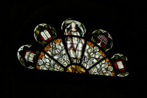Kirchenfenster Synagoga, St. Elisabeth, Warburg (Rimbeck)