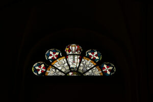 Kirchenfenster Ecclesia, St. Elisabeth, Warburg (Rimbeck)